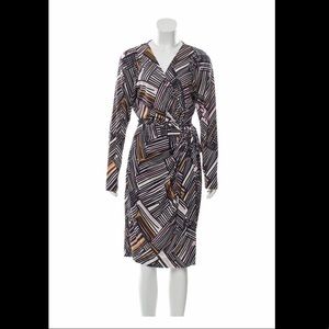 Diane von Furstenberg Silk Printed Wrap Dress